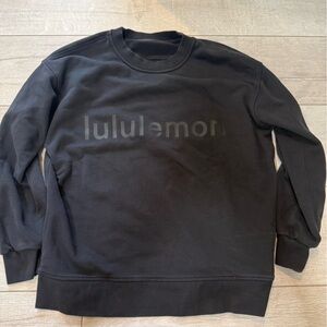 Lululemon Athletica Black Crewneck Sweatshirt